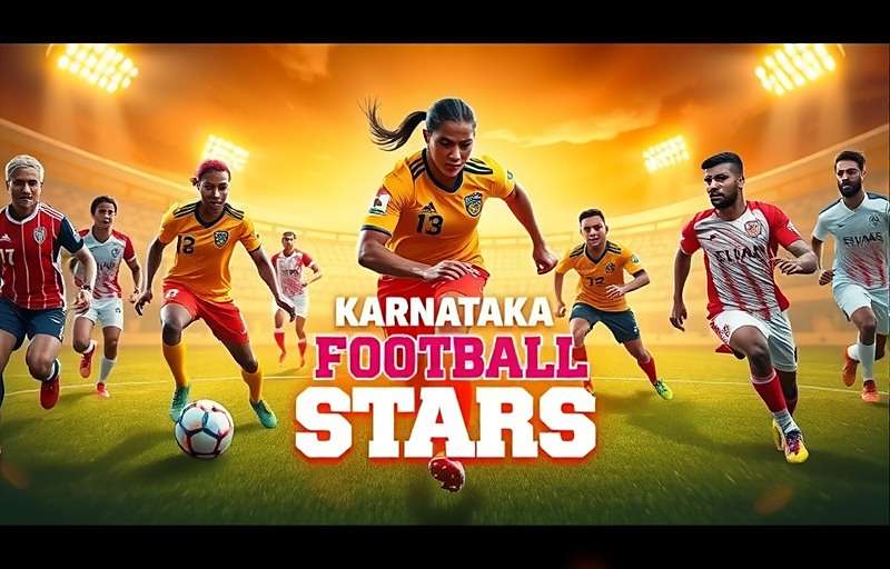 Karnataka Football Stars Future Updates Concept art for upcoming Karnataka Football Stars features including women's teams and historical match simulations